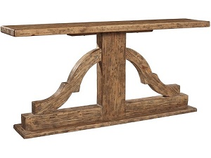 Reclaimed pine console table