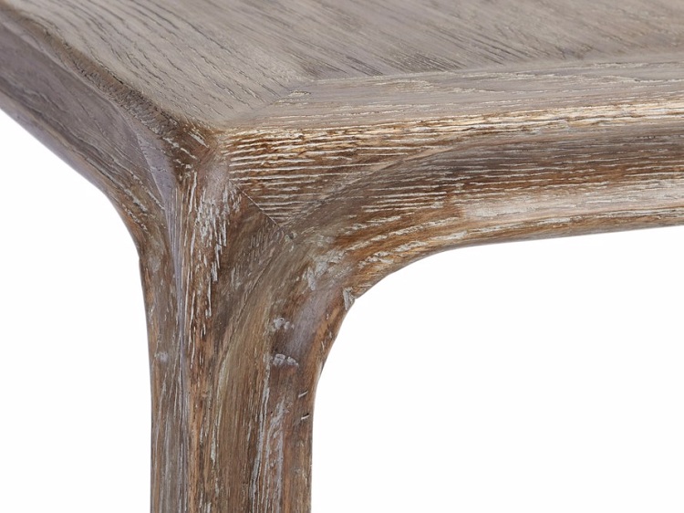 Square oak side table