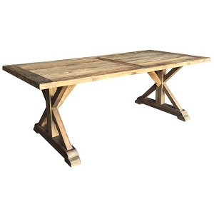 Rustic elm dining table