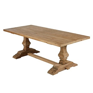 Reclaimed pine dining table