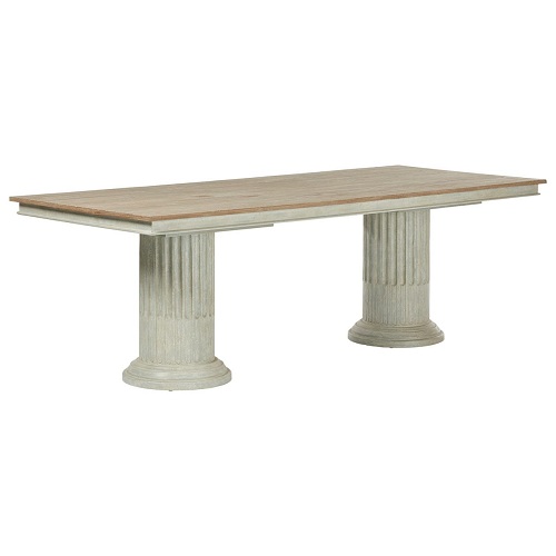 Rectangular dining table natural wood