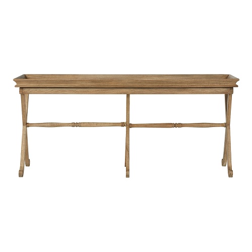 Weathered oak console table