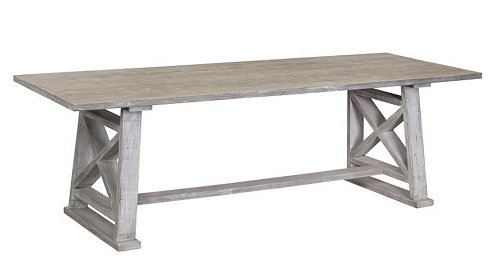 Gray wash dining table