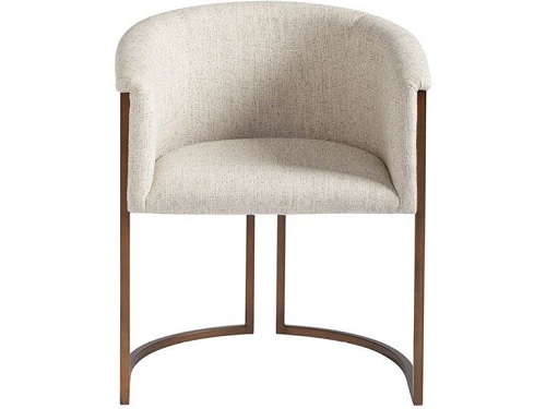 Brass dining chair upholstery